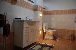 Koupelna v ubytování Apartments Hážovský Dvůr