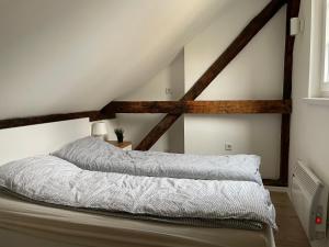 Ένα ή περισσότερα κρεβάτια σε δωμάτιο στο East Apartment Sarajevo