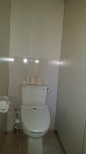 a white toilet sitting next to a white sink at Tokyo Guest House 2020 in Tokyo