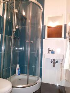 Bathroom sa 7 bedrooms house with private pool enclosed garden and wifi at Corte de Pao E Agua