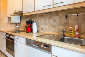 Ferienwohnung Schlegel的厨房或小厨房