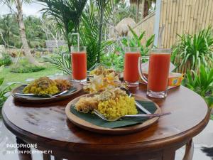 Green Coconut Cottage 투숙객을 위한 점심 또는 저녁식사 옵션