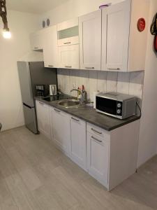 Kuchyňa alebo kuchynka v ubytovaní Apartament Admiralski