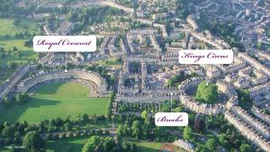 an aerial view of the city of paris with the words french covenant at Brocks in Bath