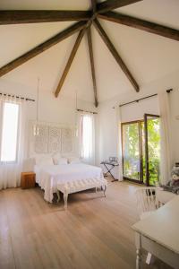 Posteľ alebo postele v izbe v ubytovaní Casa Tropical con Hermosos Atardeceres Caribeños