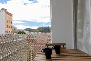 A balcony or terrace at Nice Flat -200m Center-2 Baths- 3 Bedrooms 5pers
