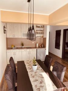 Kuchyň nebo kuchyňský kout v ubytování Ana Luxury Apartment ****