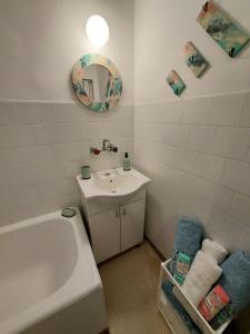 Ванна кімната в Cozy apartment in Kikinda