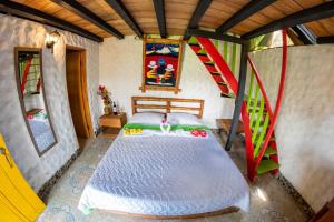 Hotel Alto de los Andaquies客房内的一张或多张床位