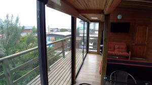 Uma varanda ou terraço em CABAÑAS SAKAR