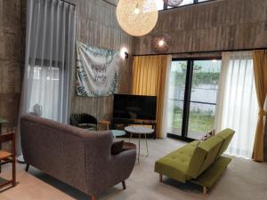 Posezení v ubytování 350 Lodge