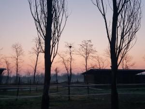 Wschód lub zachód słońca widziany z tego gospodarstwa agroturystycznego