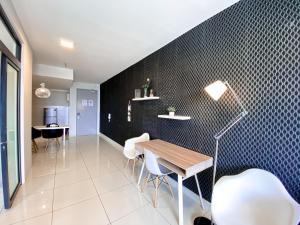 Posezení v ubytování 1 Tebrau Residences By RR JBcity