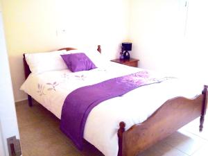 Cama o camas de una habitación en 2 bedrooms appartement with shared pool and wifi at Mandria 1 km away from the beach