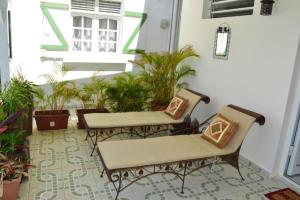 Posezení v ubytování "Studio charmant à Deshaies avec piscine partagée, 20 m²"