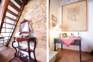 Un restaurant u otro lugar para comer en 3 bedrooms house with city view furnished terrace and wifi at Taormina 4 km away from the beach