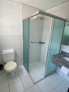 Koupelna v ubytování Hotel Pax