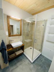 Kúpeľňa v ubytovaní Apartmány Poludnica Chopok Juh