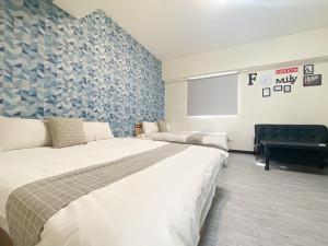 Llit o llits en una habitació de 梧桐樹
