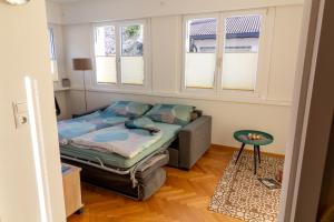 Rúm í herbergi á Apartment Haus Lang