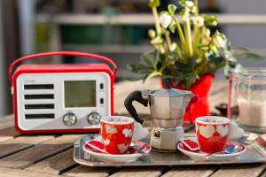 Kaffi- og teaðstaða á Apartment Haus Lang