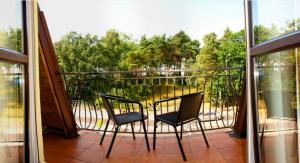 Balkón alebo terasa v ubytovaní OLECKI Holiday House