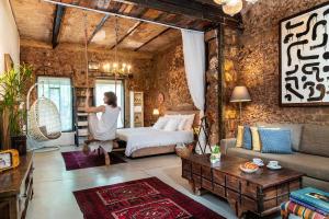 Posezení v ubytování Trieste Neve Tzedek Boutique Suites Tel Aviv