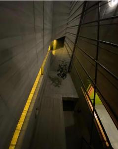 a view from the top of a tunnel in a building at Water with Candle Homestay in Wujie