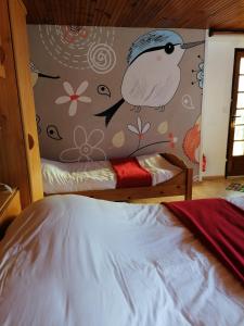 Postel nebo postele na pokoji v ubytování La Petite Boulangerie, chambre d'hôtes indépendante