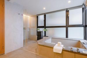 Voodi või voodid majutusasutuse ISPAVITA B&B Resort toas