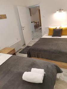 Voodi või voodid majutusasutuse Vila Vrh toas