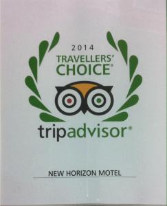 Certifikát, hodnocení, plakát nebo jiný dokument vystavený v ubytování New Horizon Motel