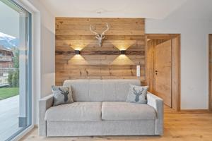 Część wypoczynkowa w obiekcie FamilienWohnung Wildspitze