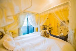 Cama o camas de una habitación en Waterfront Villas B&B