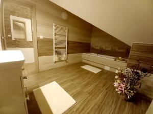 Kúpeľňa v ubytovaní Apartmán pod Sivým vrchom