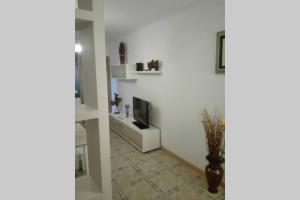 A television and/or entertainment centre at VIVIENDA VACACIONAL EL MOLINO ARGAMASILLA DE ALBA