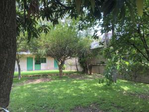 a house with a yard with trees in front of it at Casa del Reto&ntilde;o in Guadalajara