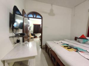TV a/nebo společenská místnost v ubytování RJ14 Accommodations at Baga Beach
