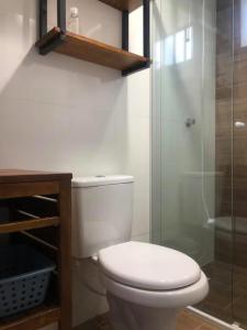 Koupelna v ubytování Studio Container Bombinhas + 29 fotografií