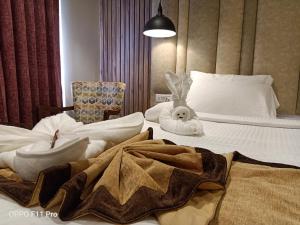 The Hotel Celebration客房内的一张或多张床位