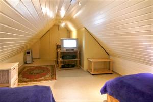 2 bedrooms appartement with garden and wifi at Westerland Sylt 1 km away from the beachにあるテレビまたはエンターテインメントセンター