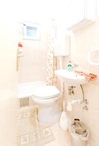 Kúpeľňa v ubytovaní Charming apartment with private pool in Mastrinka - 98 sqm