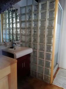 Ένα μπάνιο στο Maison spacieuse à St Constant Fournoules avec jardin +17 φωτογραφίες