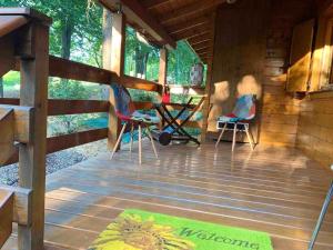 Zahrada ubytování Cozy Chalet in Castell'Arquato 90 m² with Private Pool