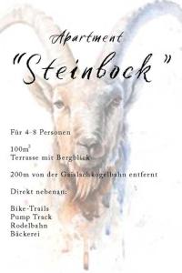 ein Flyer für eine Veranstaltung mit einer Ziege in der Unterkunft Landhaus Martinus in Sölden