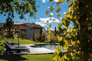 Bazén v ubytování ROSTAGNI1834: VILLA WITH 2 APTS AND POOL IN THE BAROLO REGION nebo v jeho okolí