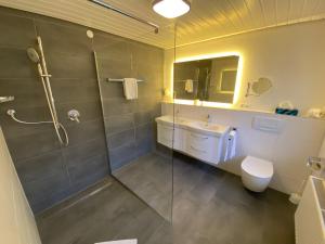 Koupelna v ubytování Gasthaus Hotel Kranz