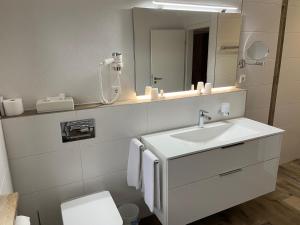 Koupelna v ubytování Gasthaus Hotel Kranz