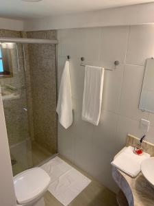 Koupelna v ubytování Pousada Opas Haus