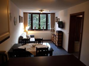 TV a/nebo společenská místnost v ubytování Apartment Kärntnerhaus I